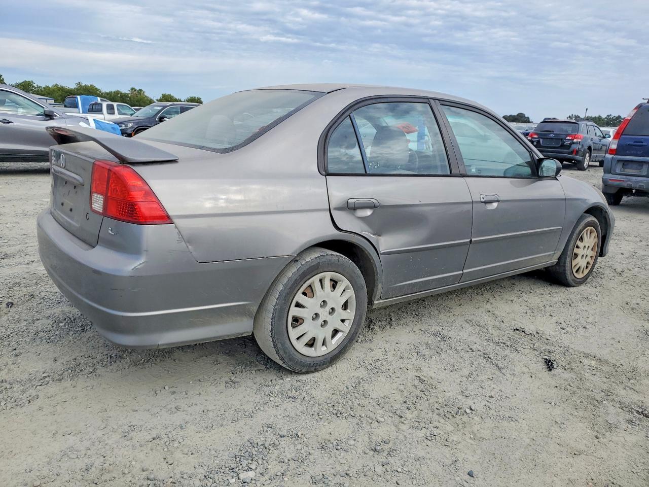 2005 Honda Civic Lx Silver vin: JHMES16565S005559
