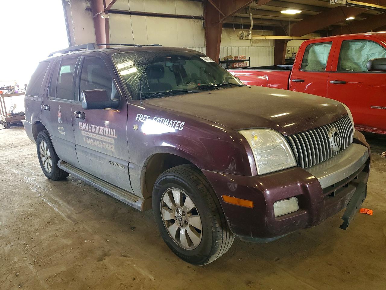 2007 Mercury Mountaineer Luxury Maroon vin: 4M2EU47E87UJ12495