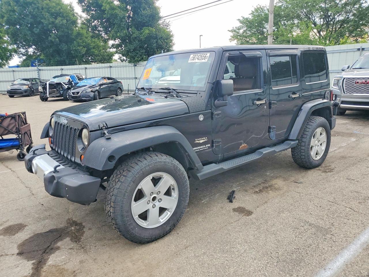 2012 Jeep Wrangler Unlimited Sahara Black vin: 1C4BJWEG2CL113370
