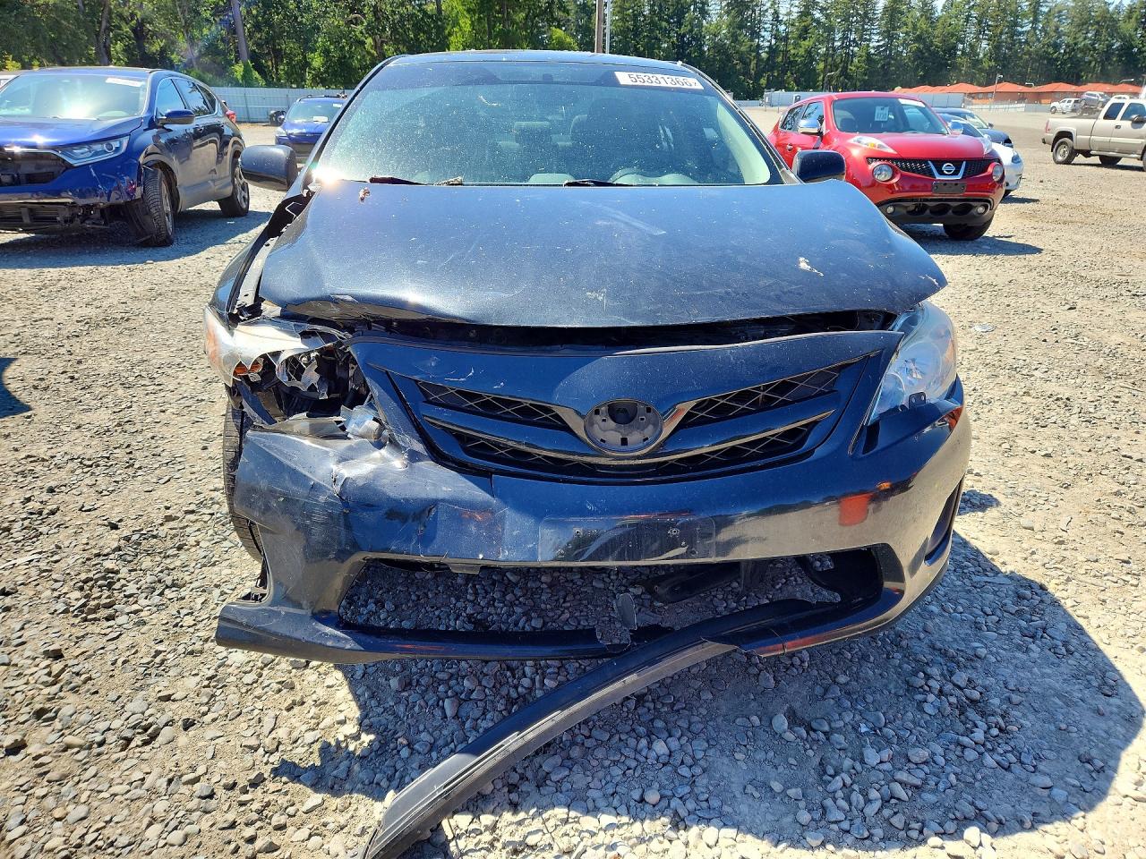 2013 Toyota Corolla L Black vin: 2T1BU4EE4DC027710
