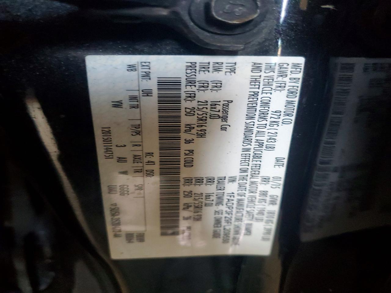 2015 Ford Focus Se Black vin: 1FADP3F29FL209550
