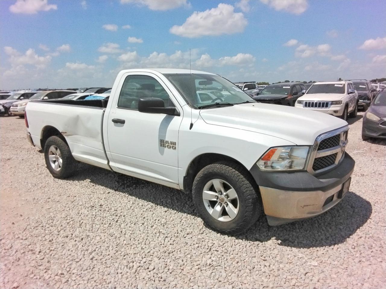 2015 Ram 1500 St White vin: 3C6JR6DG9FG584768