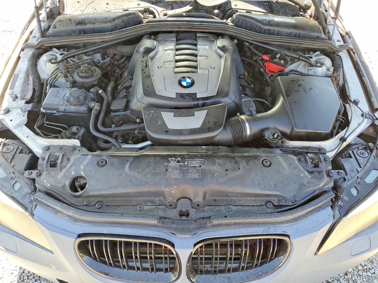 2007 Bmw 550 I Silver vin: WBANB53597CP07575