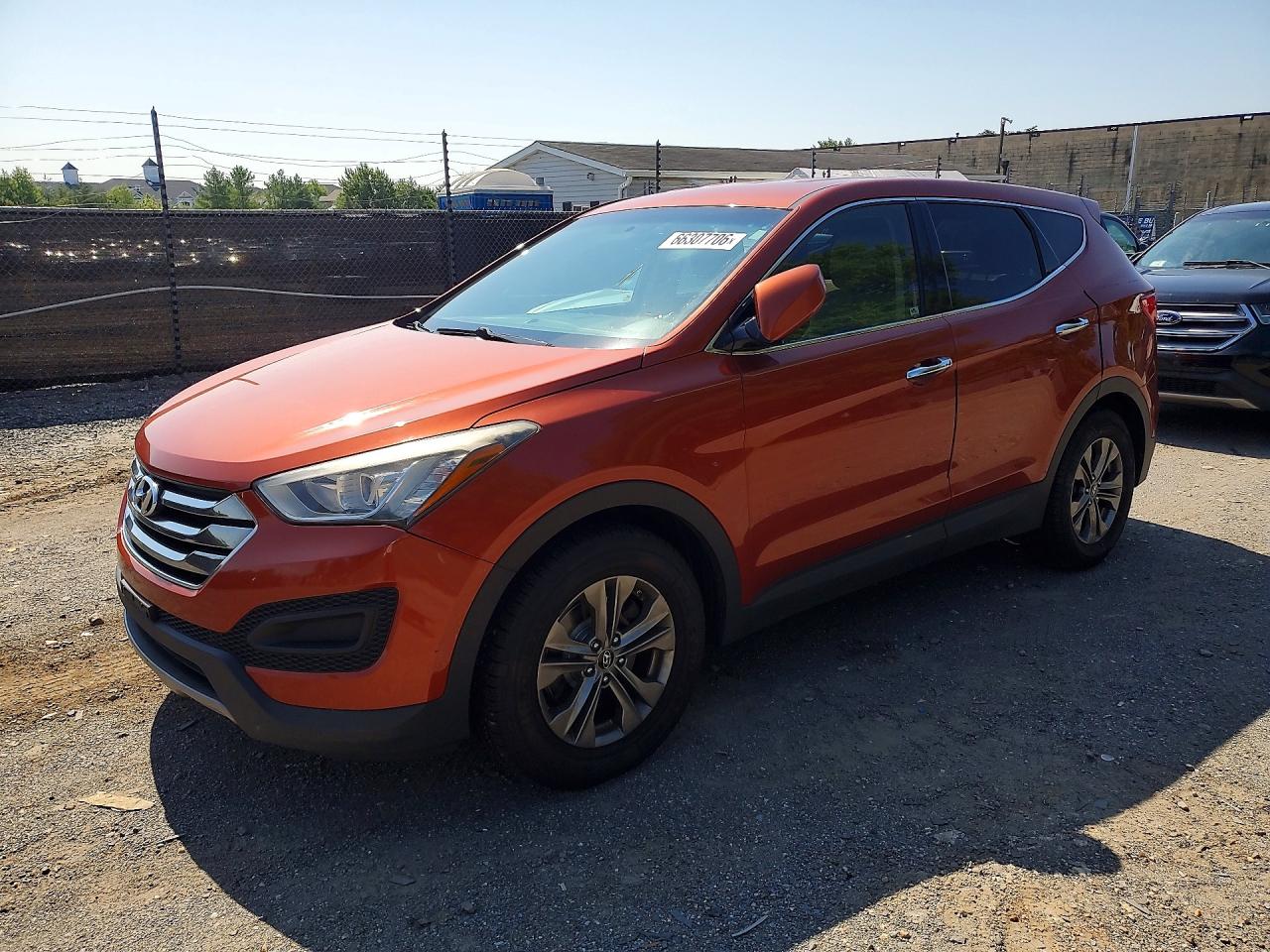 2014 Hyundai Santa Fe Sport 2.4l Orange vin: 5XYZTDLB0EG133796