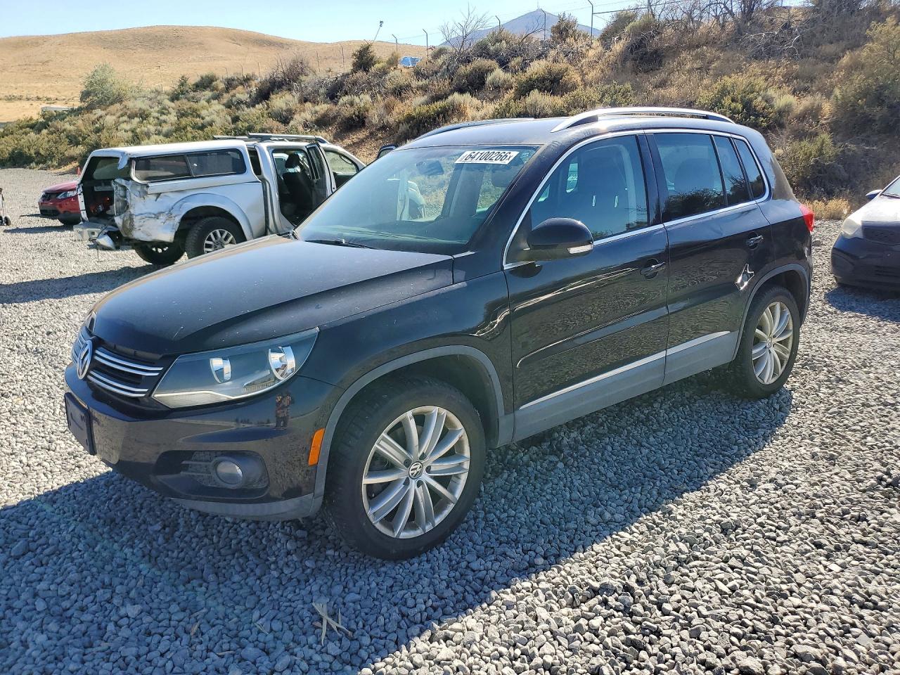 2012 Volkswagen Tiguan S Black vin: WVGBV7AX4CW518544