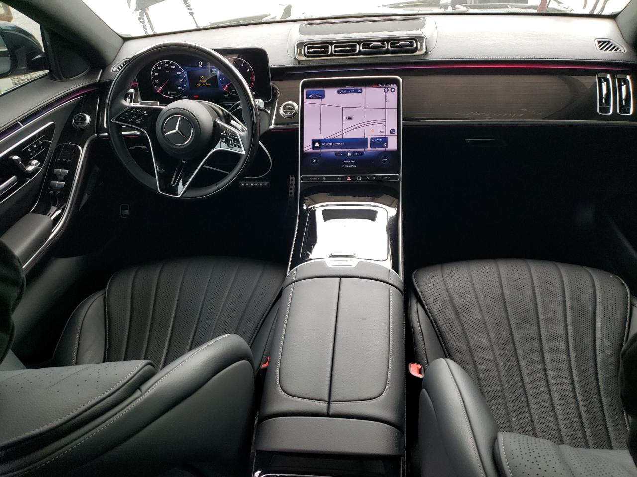 2022 Mercedes-benz S 500 4matic Черный vin: W1K6G6DB3NA157811