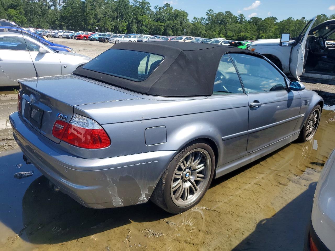 2004 Bmw M3 Silver vin: WBSBR93444PK04906