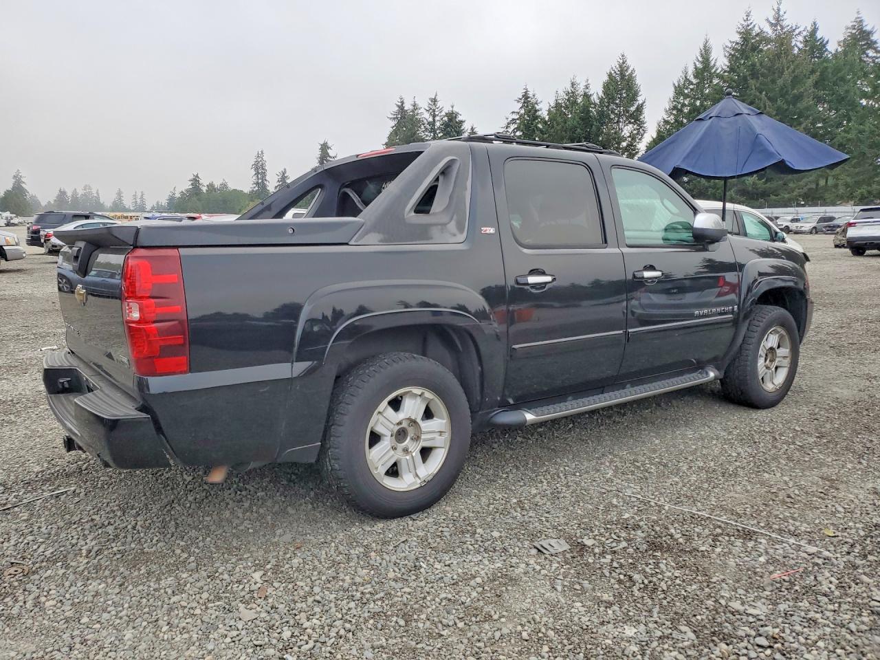 2007 Chevrolet Avalanche K1500 Black vin: 3GNFK12377G237664