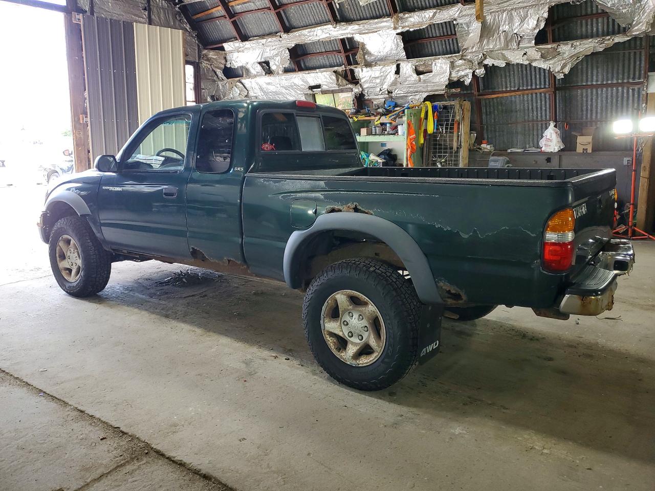 2001 Toyota Tacoma Xtracab Green vin: 5TEWN72N21Z769372