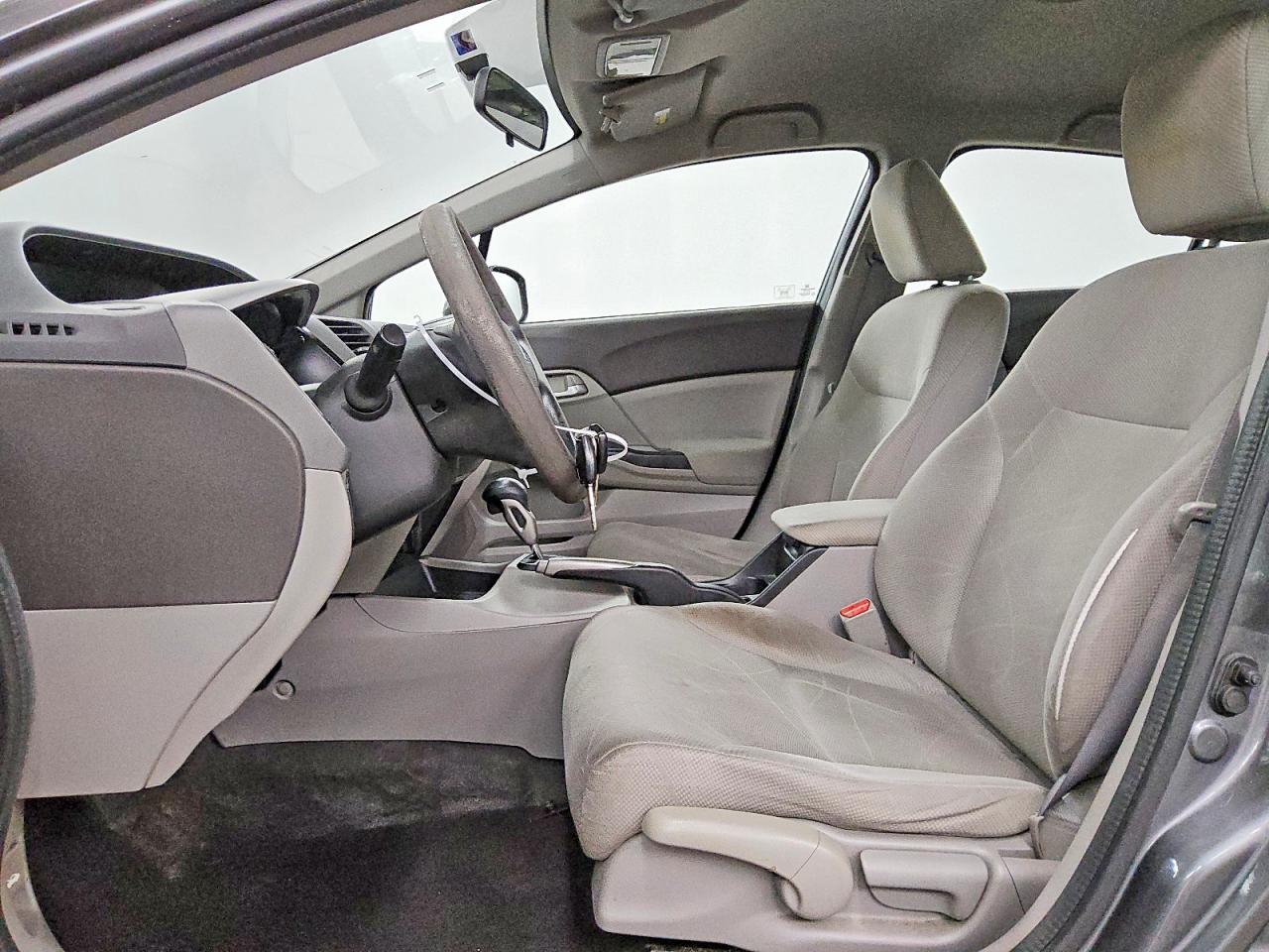 2012 Honda Civic Lx Gray vin: 19XFB2F59CE086732