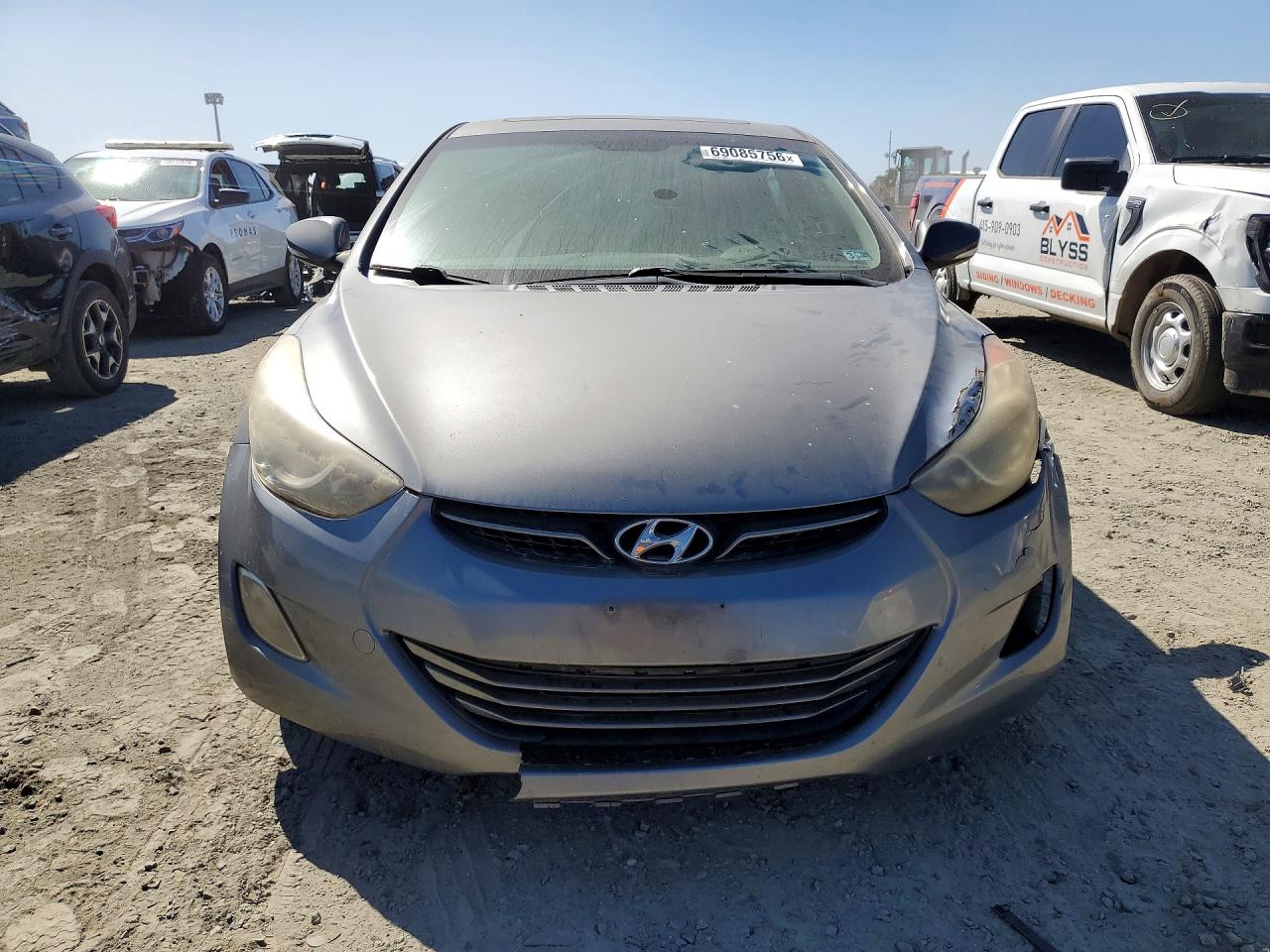 2011 Hyundai Elantra Limited Gray vin: 5NPDH4AE6BH075268