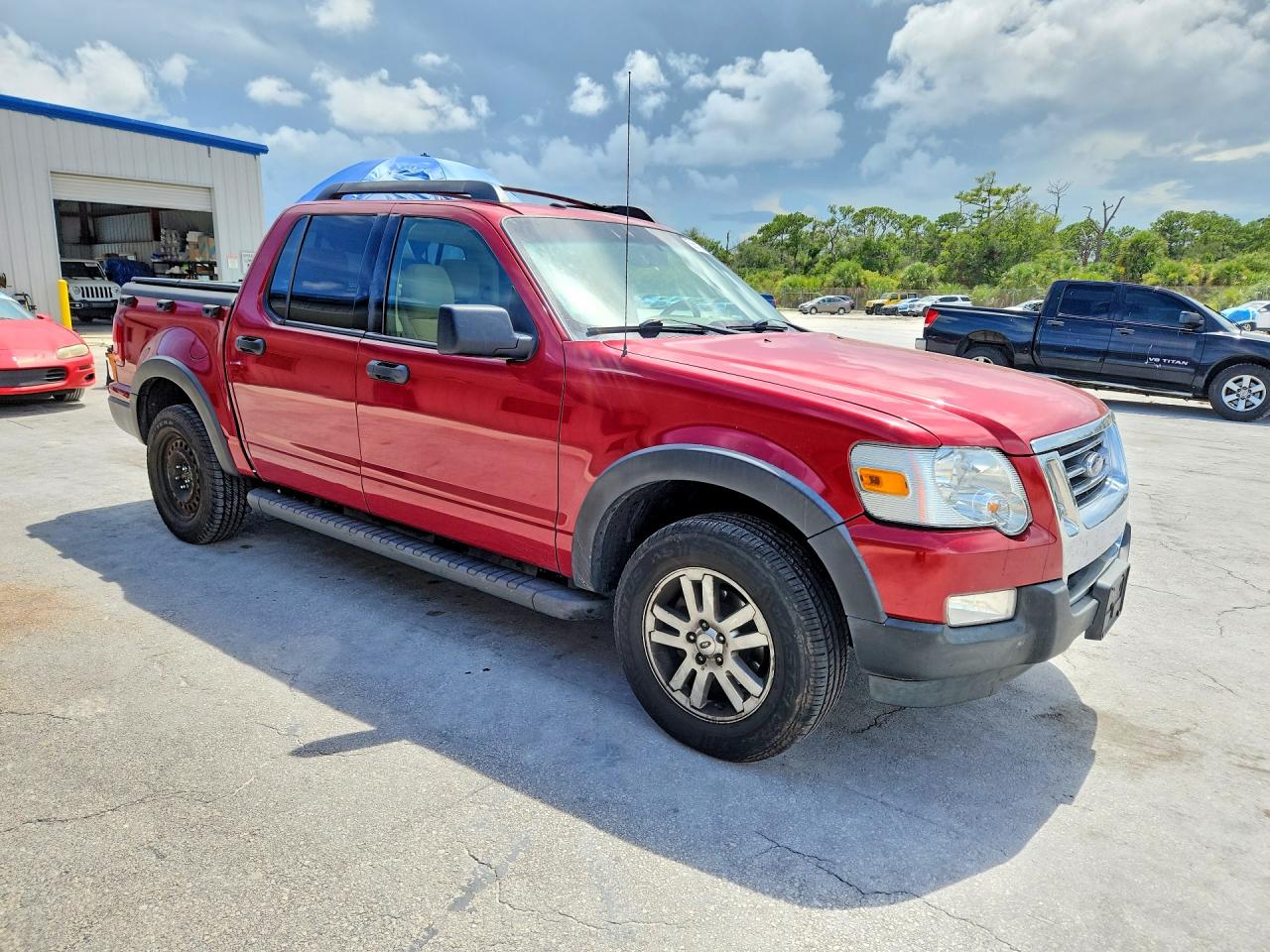 2010 Ford Explorer Sport Trac Xlt Red vin: 1FMEU5BE6AUA00459