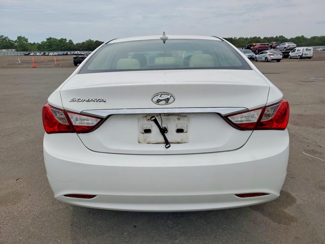 2013 Hyundai Sonata Gls White vin: 5NPEB4AC0DH550565