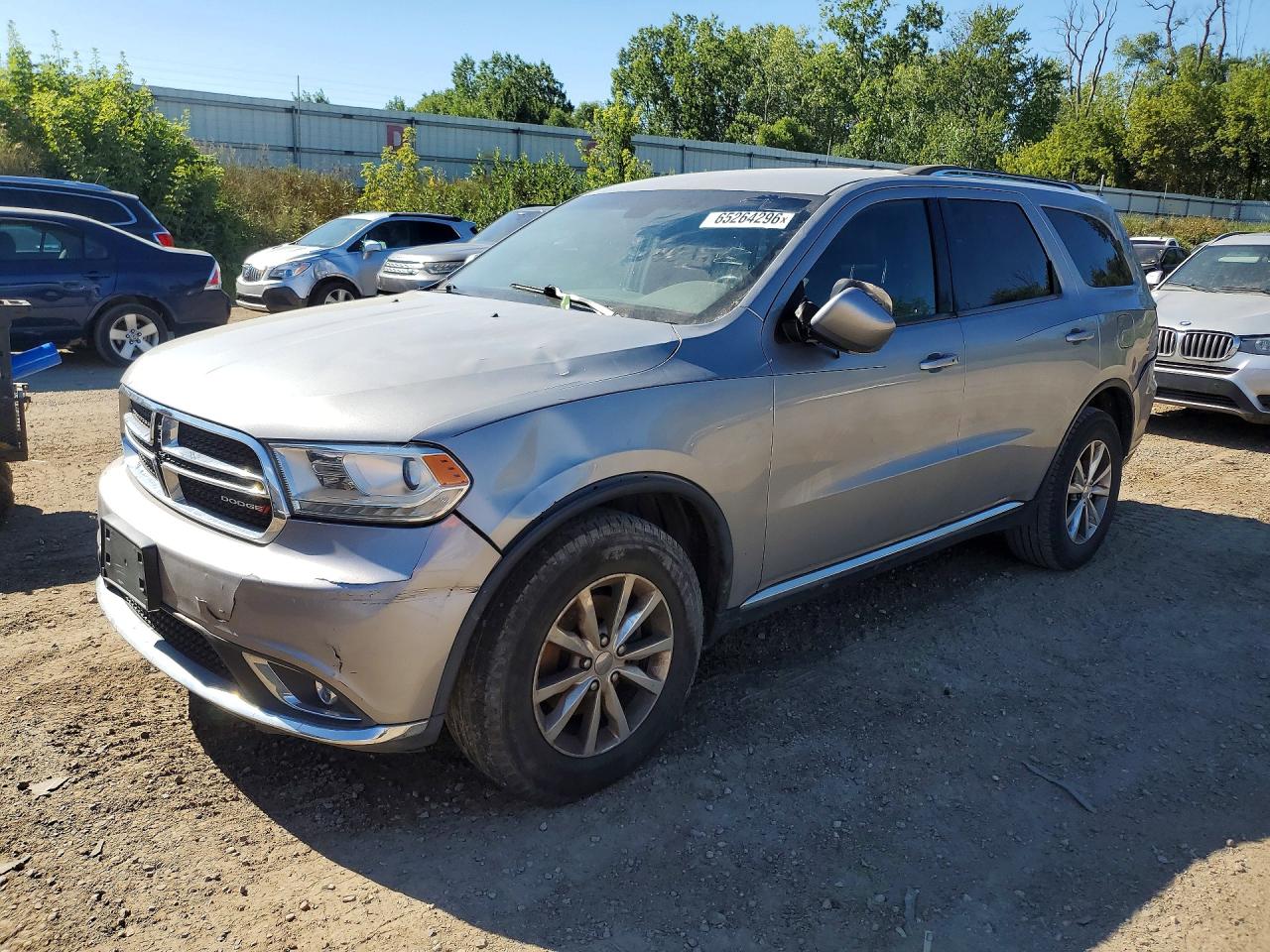 2014 Dodge Durango Limited Silver vin: 1C4RDJDG8EC597834