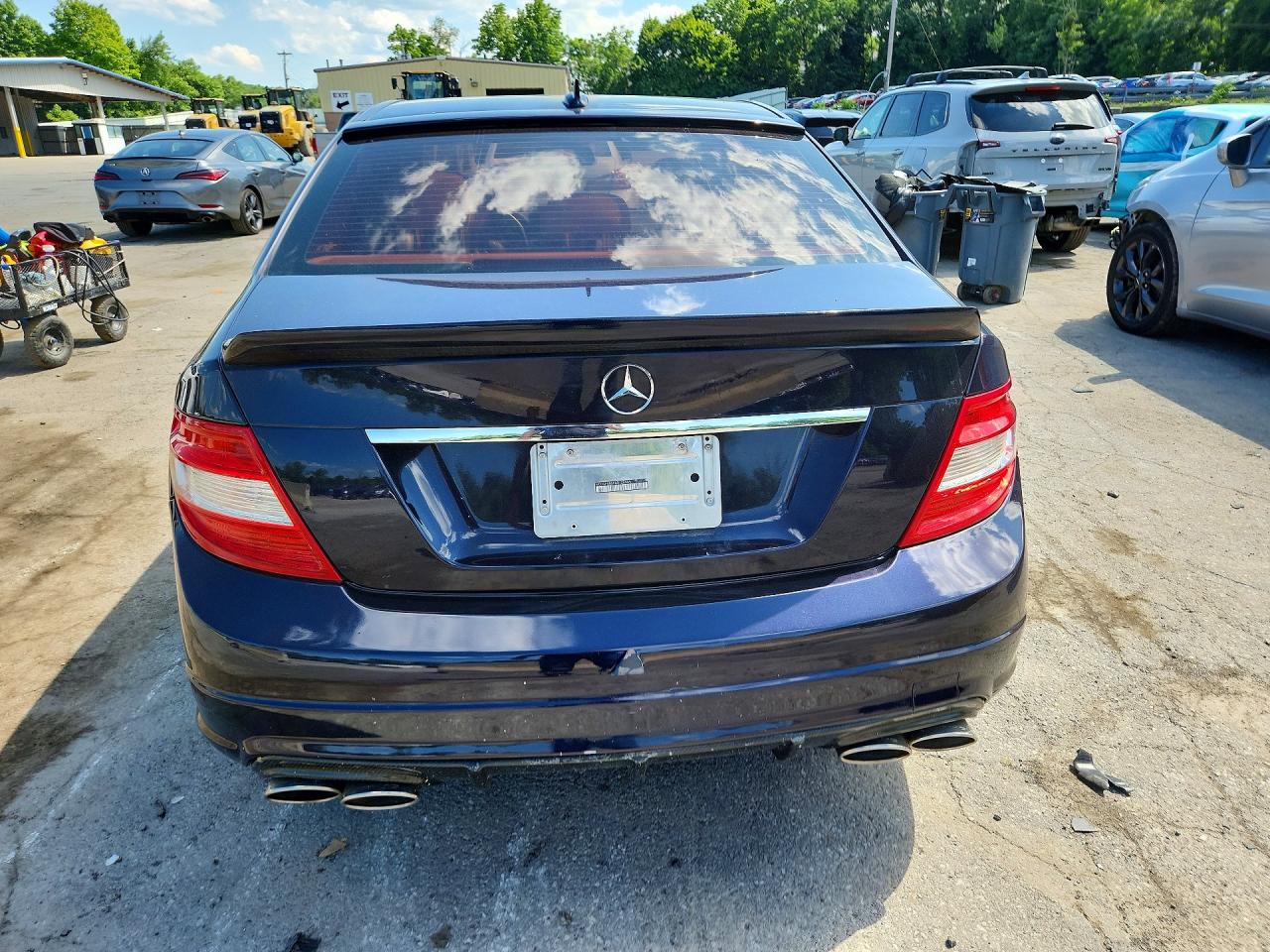 2010 Mercedes-benz C 300 4matic Blue vin: WDDGF8BB9AR124085