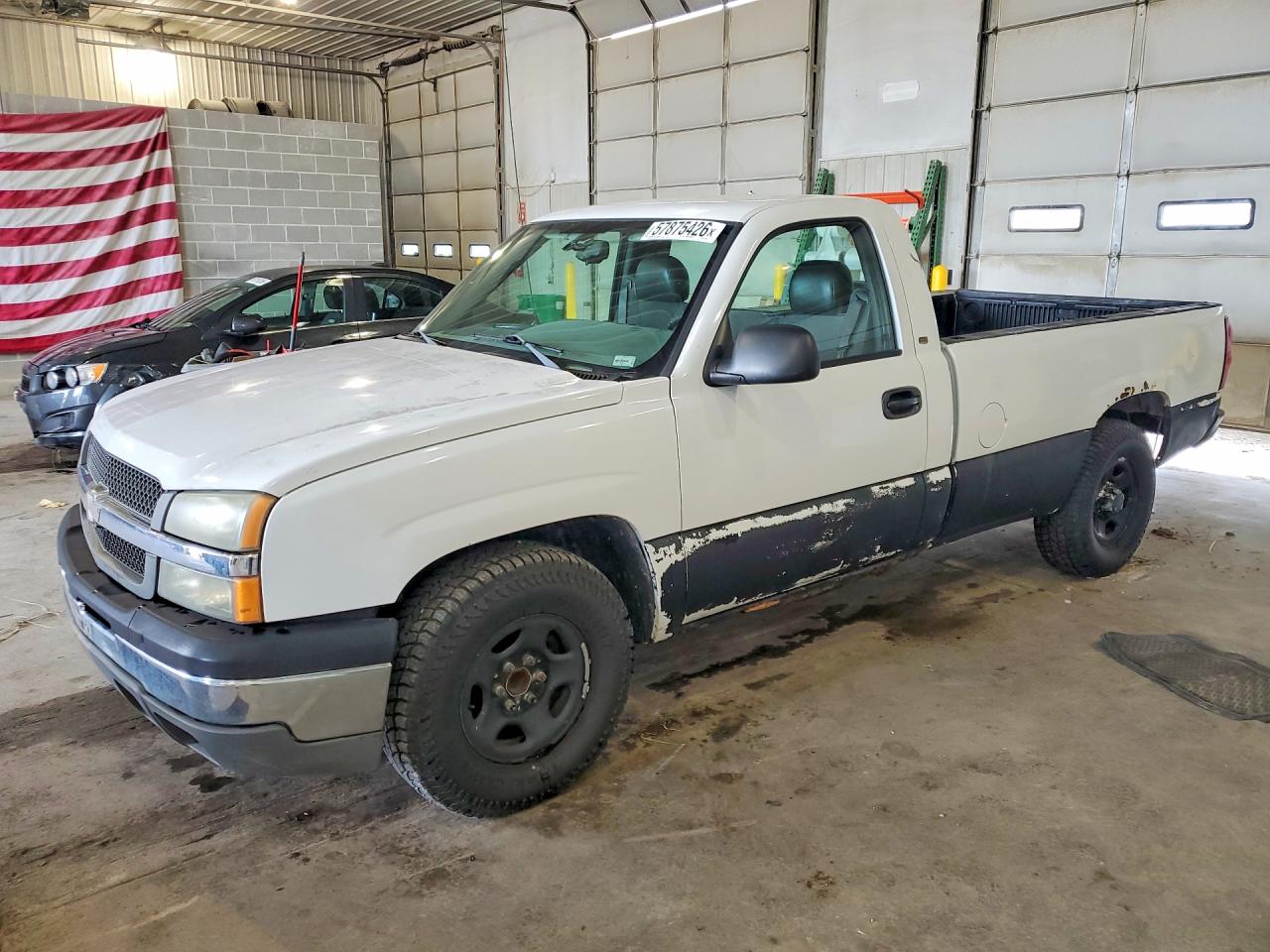 2004 Chevrolet Silverado C1500 White vin: 1GCEC14V84Z270281