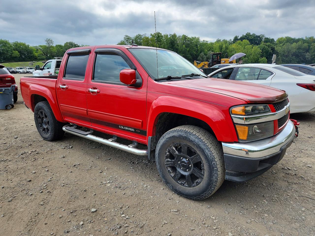 2012 Chevrolet Colorado Lt Red vin: 1GCHTDFE5C8148350