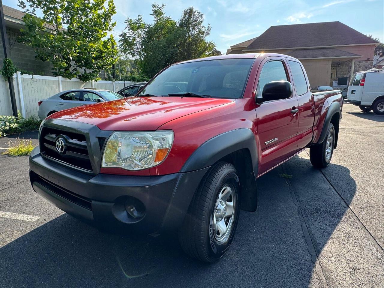 2008 Toyota Tacoma V6 Red vin: 5TEUU42N88Z487630