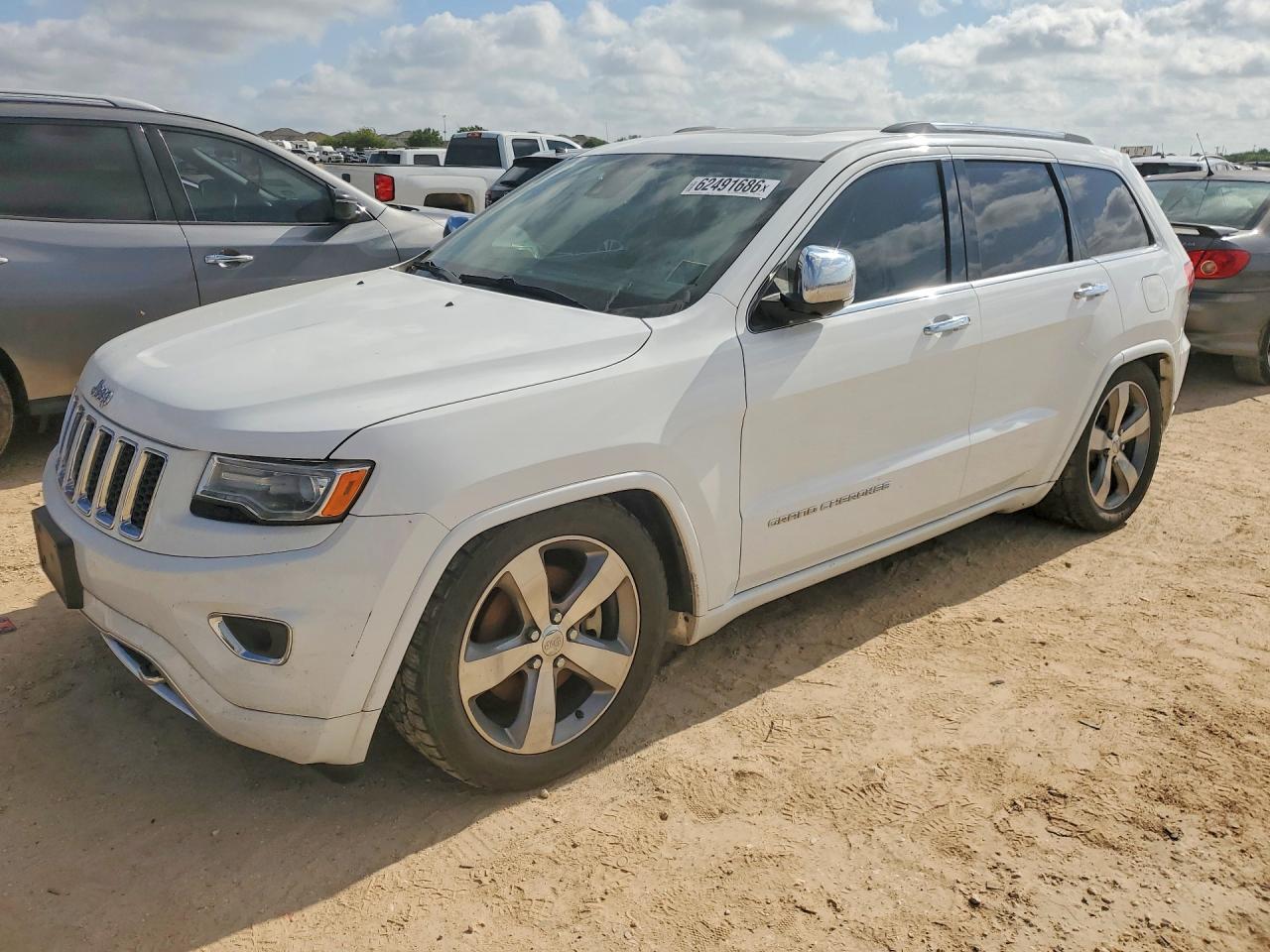 2014 Jeep Grand Cherokee Overland White vin: 1C4RJFCM6EC404254