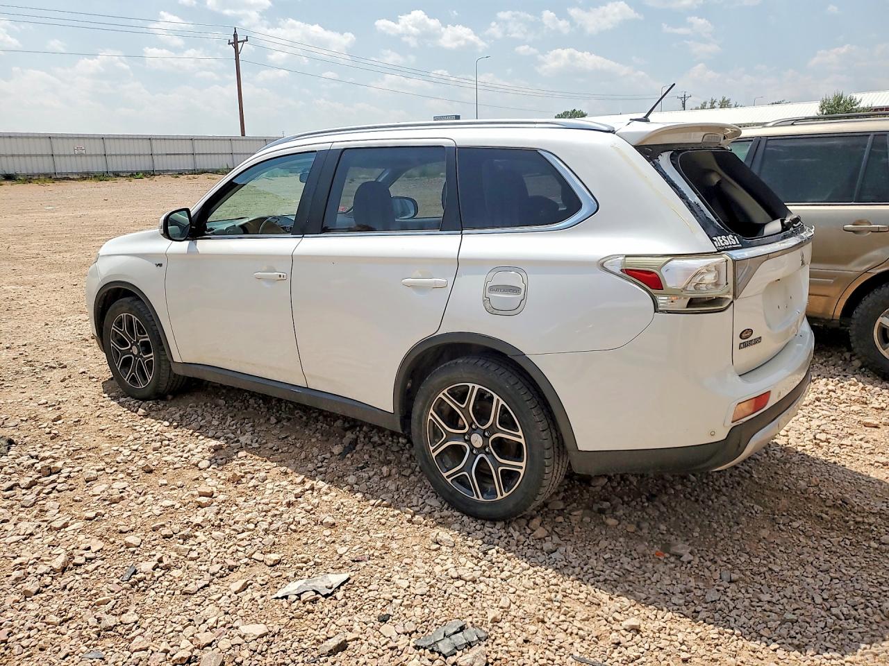 2015 Mitsubishi Outlander Gt White vin: JA4JZ4AX1FZ000780