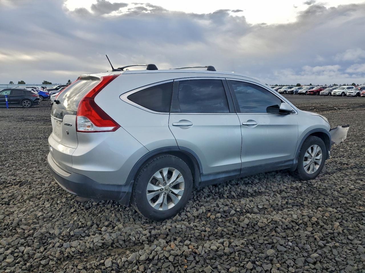 2012 Honda Cr-v Exl Silver vin: JHLRM4H74CC007673