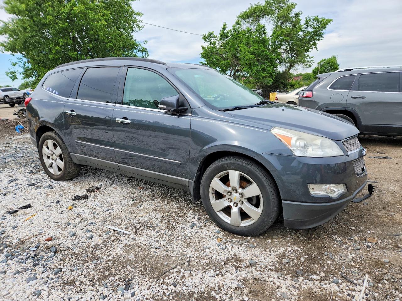 2009 Chevrolet Traverse Ltz Gray vin: 1GNER33DX9S170189