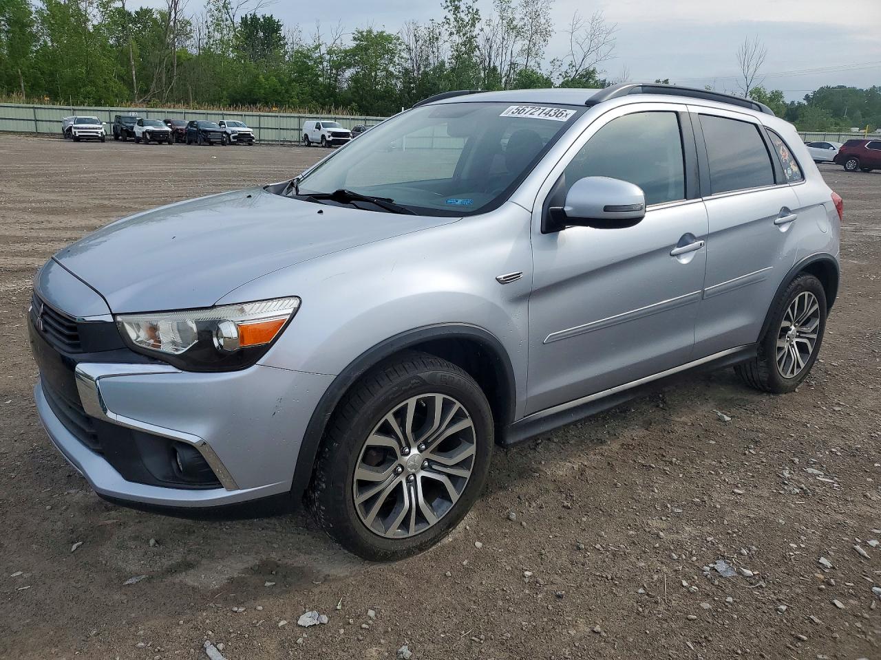 2016 Mitsubishi Outlander Sport Sel Silver vin: JA4AR4AW1GZ056310