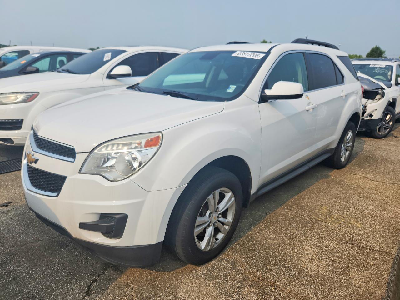 2013 Chevrolet Equinox Lt White vin: 2GNALDEK1D6352473