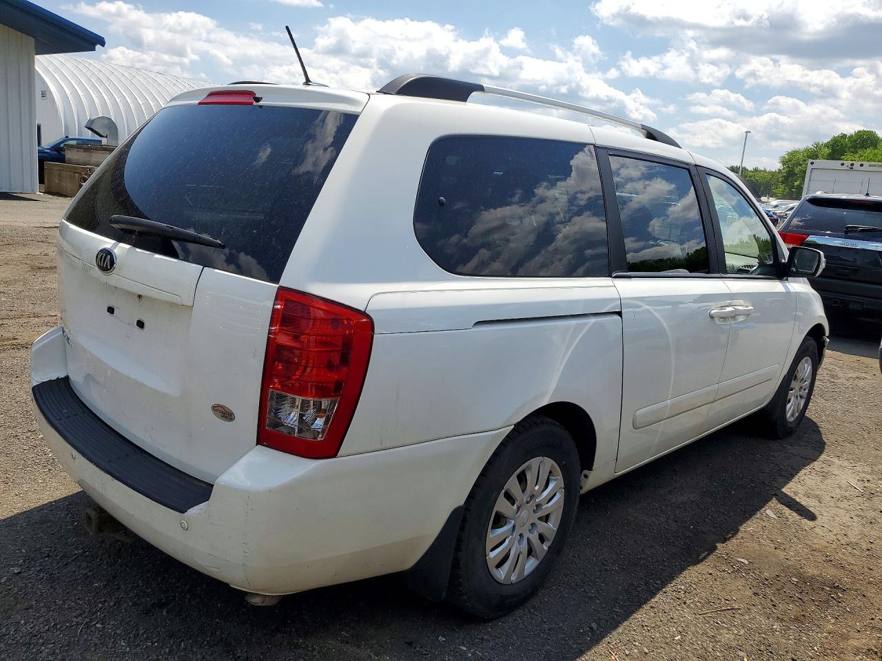 2014 Kia Sedona Lx Белый vin: KNDMG4C78E6539533