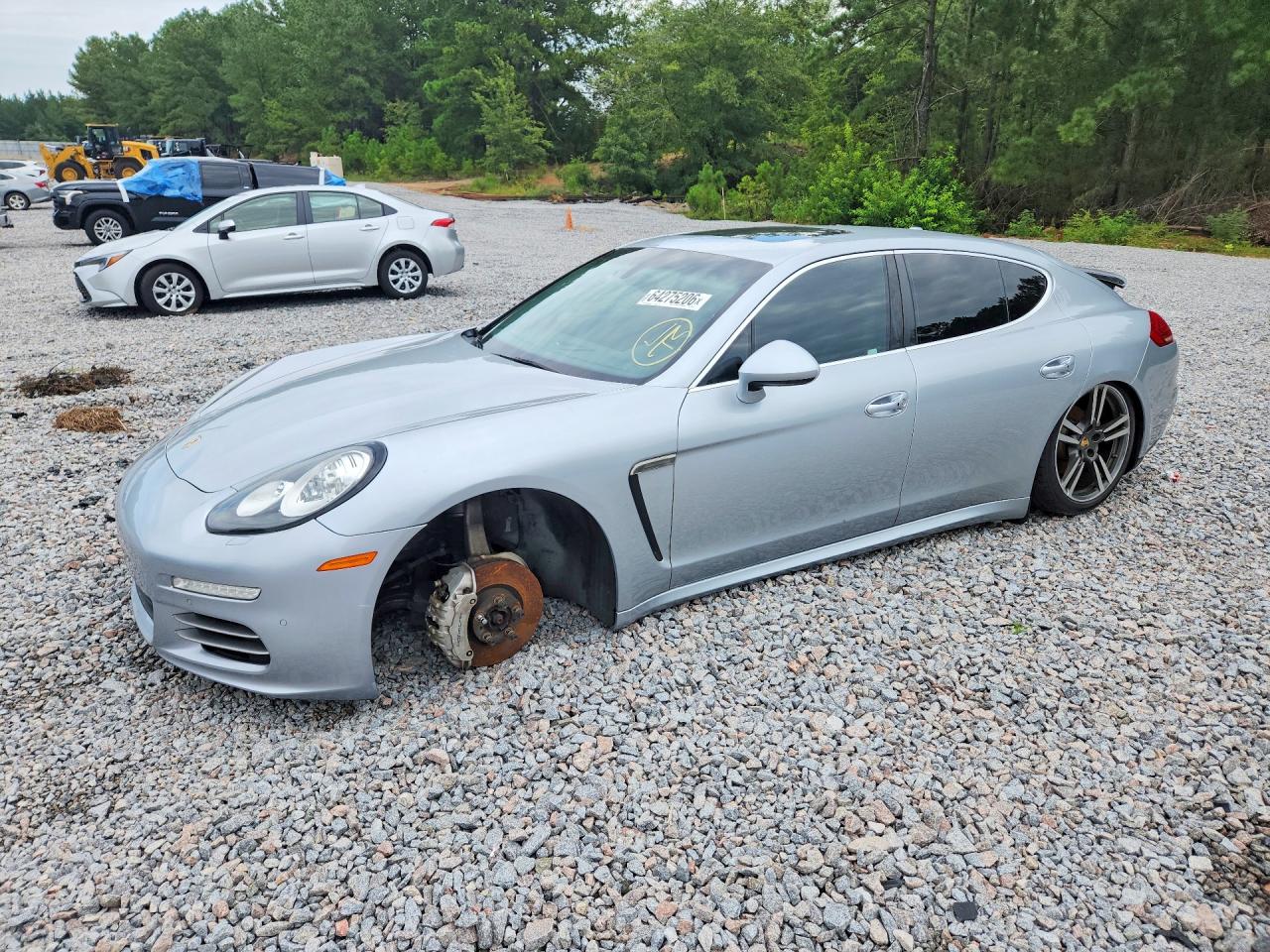 2014 Porsche Panamera S Silver vin: WP0AB2A76EL056357