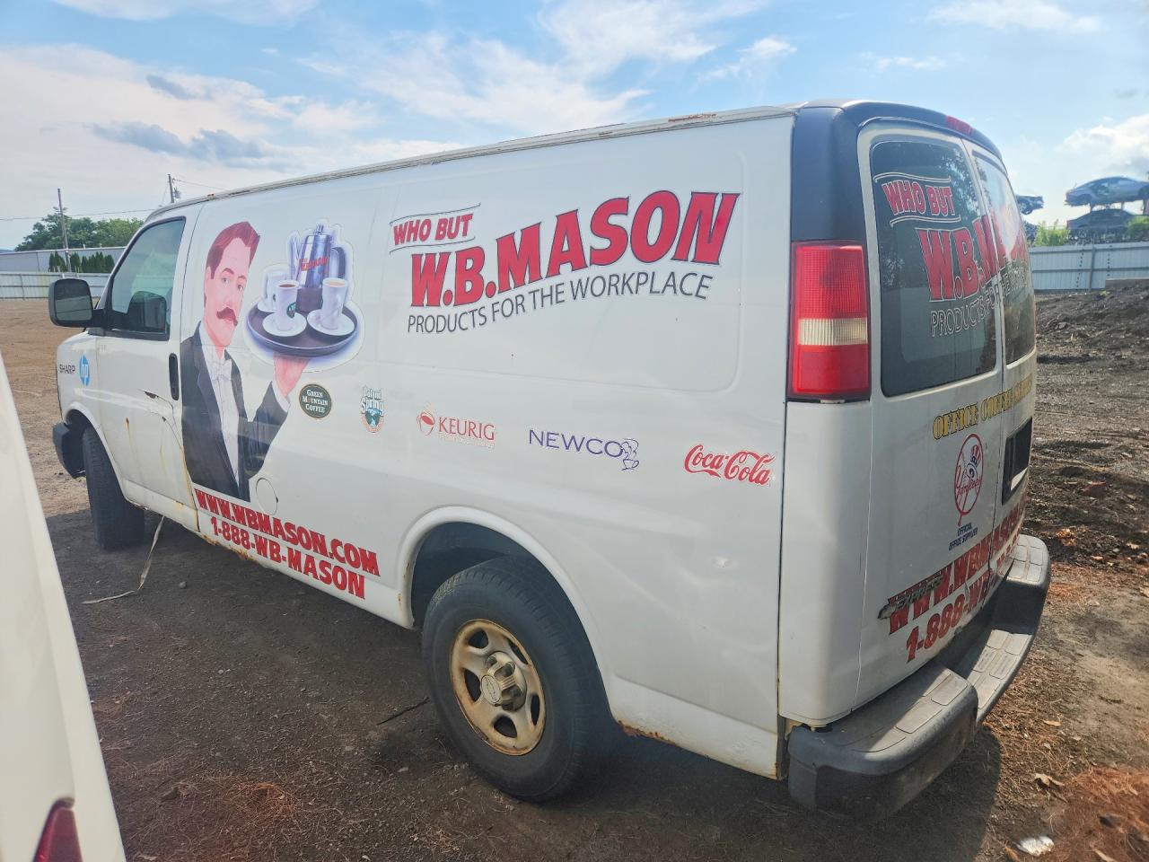 2007 Chevy Express G1500 Cargo ** Pri Fleet ** Белый vin: 1GCFG15X371149556
