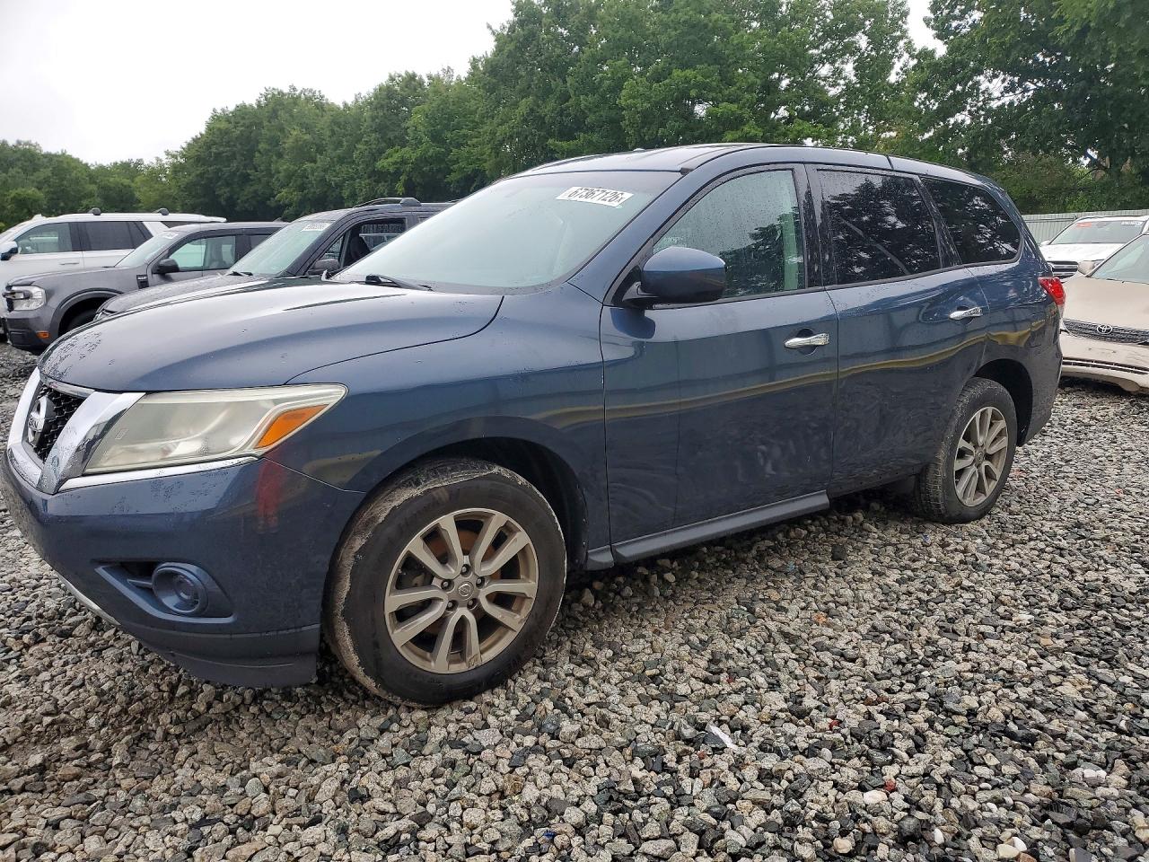 2014 Nissan Pathfinder S Blue vin: 5N1AR2MM7EC730587