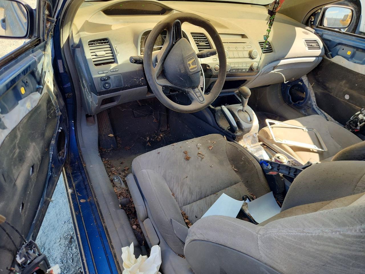 2007 Honda Civic Lx Синий vin: 2HGFG12687H531967