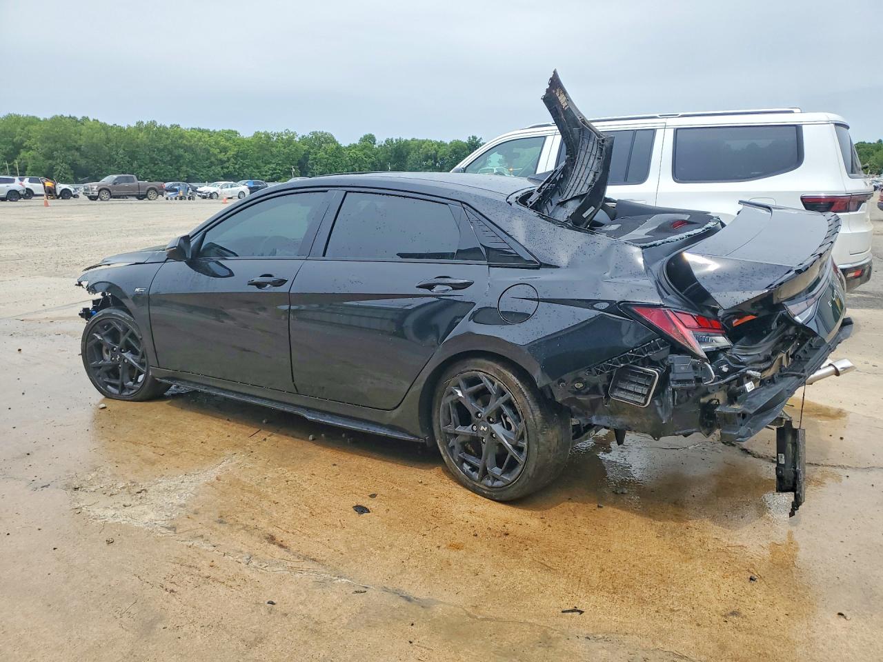 2025 Hyundai Elantra N Line Black vin: KMHLR4DF5SU032345