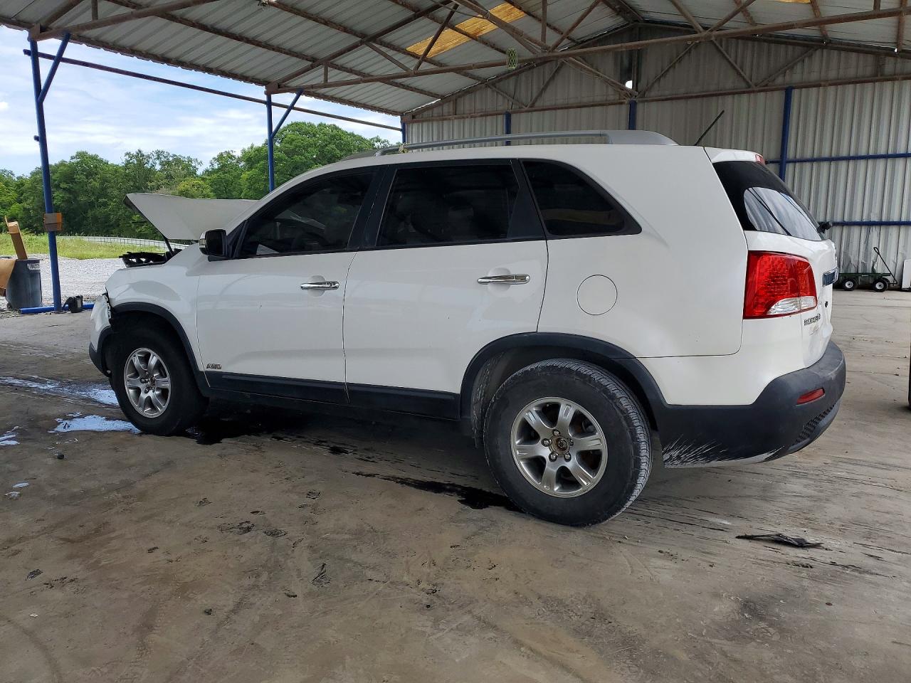 2011 Kia Sorento Lx White vin: 5XYKTDA2XBG133465