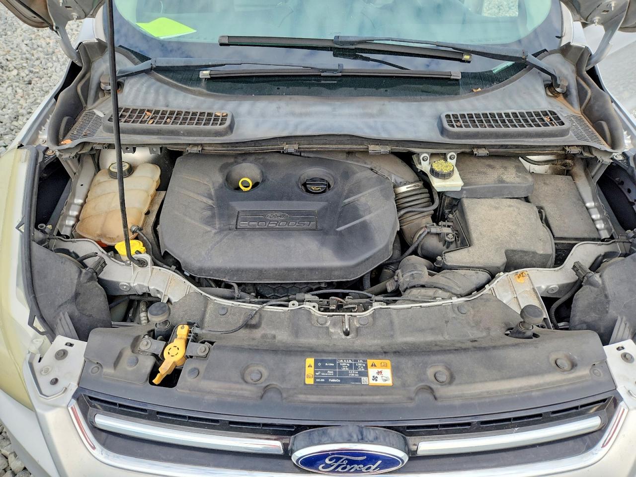 2013 Ford Escape Sel Silver vin: 1FMCU0H95DUC55807