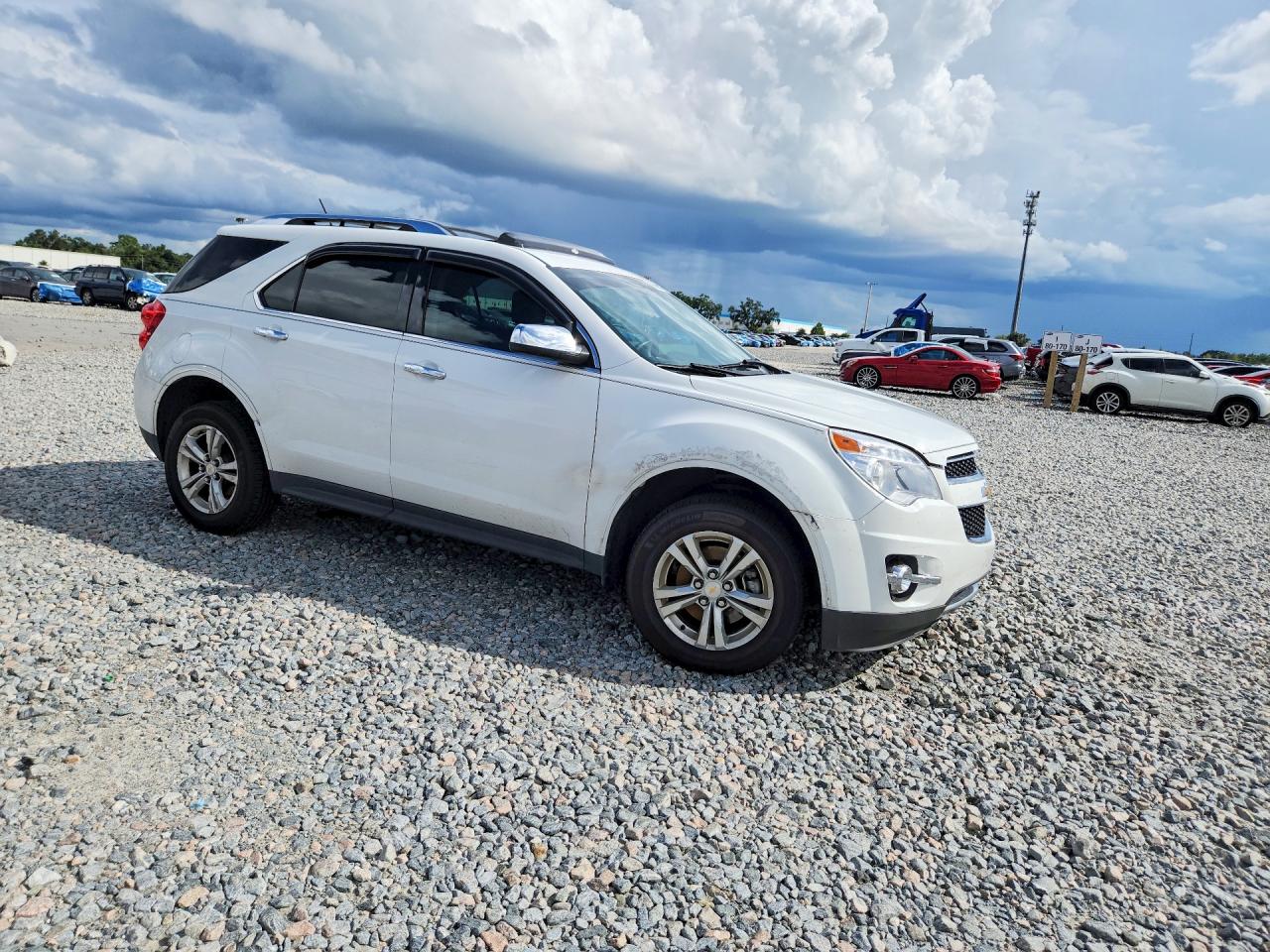2013 Chevrolet Equinox Ltz White vin: 2GNALFEK2D6244536