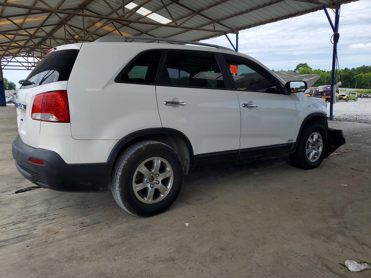 2011 Kia Sorento Lx White vin: 5XYKTDA2XBG133465