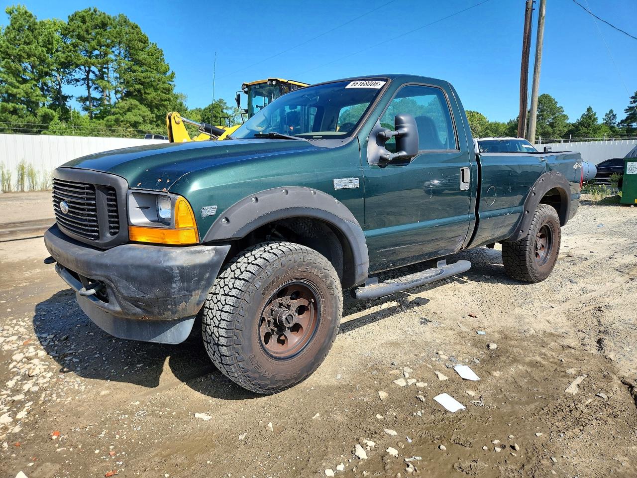 2001 Ford F250 Super Duty Green vin: 1FTNF21L81ED06103