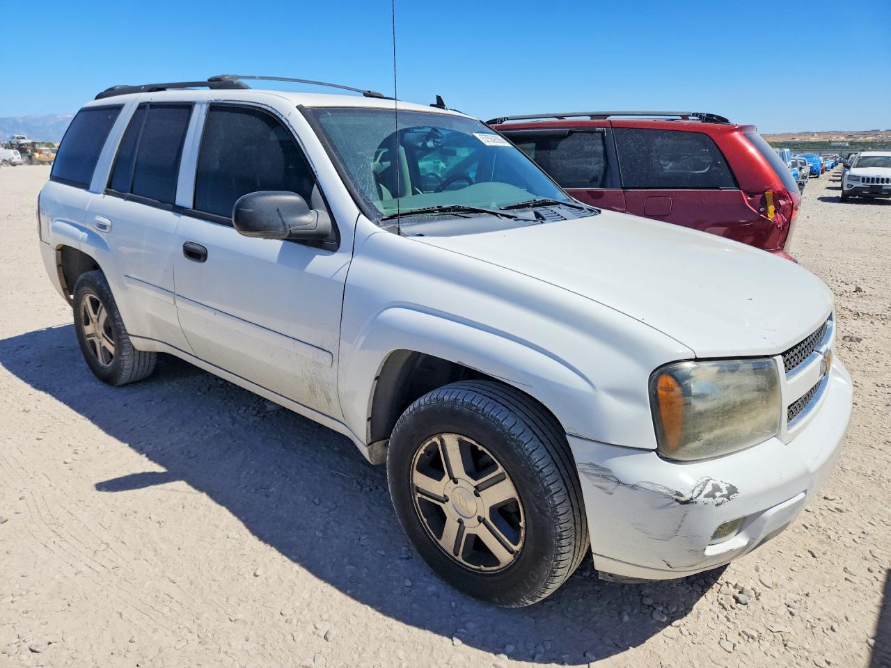 2008 Chevrolet Trailblazer Ls White vin: 1GNDS13S882133465
