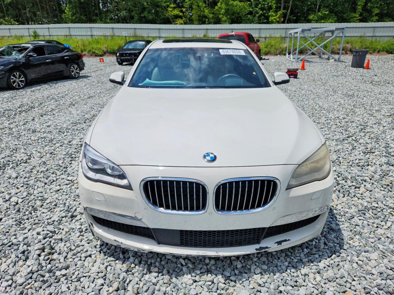 2014 Bmw 750 Li White vin: WBAYE8C55ED780374