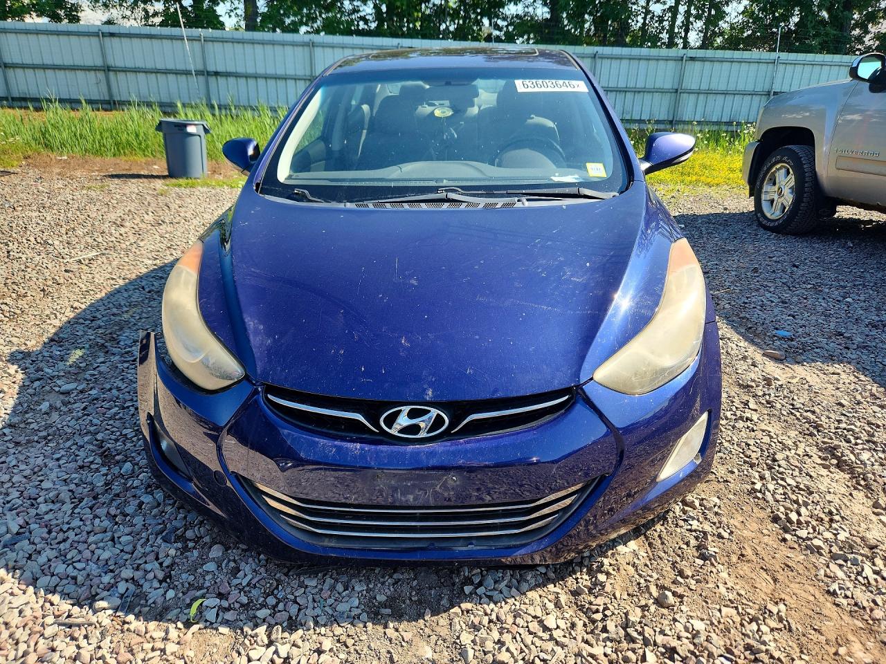 2013 Hyundai Elantra Limited Blue vin: 5NPDH4AE9DH249370