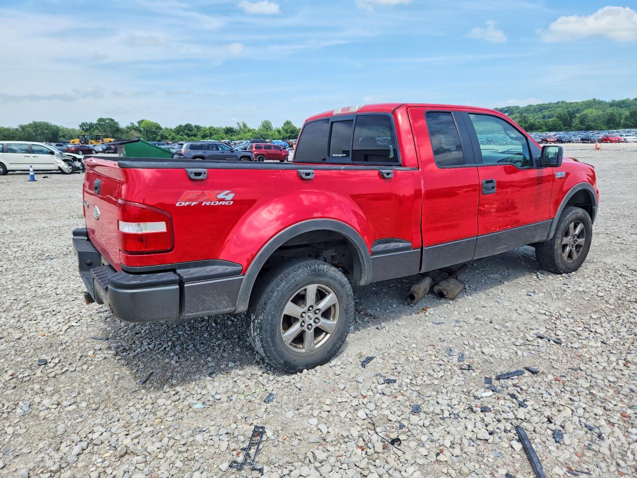 2005 Ford F150 Red vin: 1FTPX04595KC53815