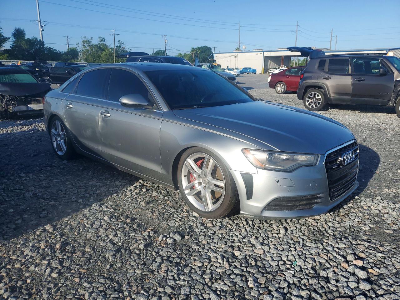 2014 Audi A6 Premium Plus Silver vin: WAUFGAFC8EN006777