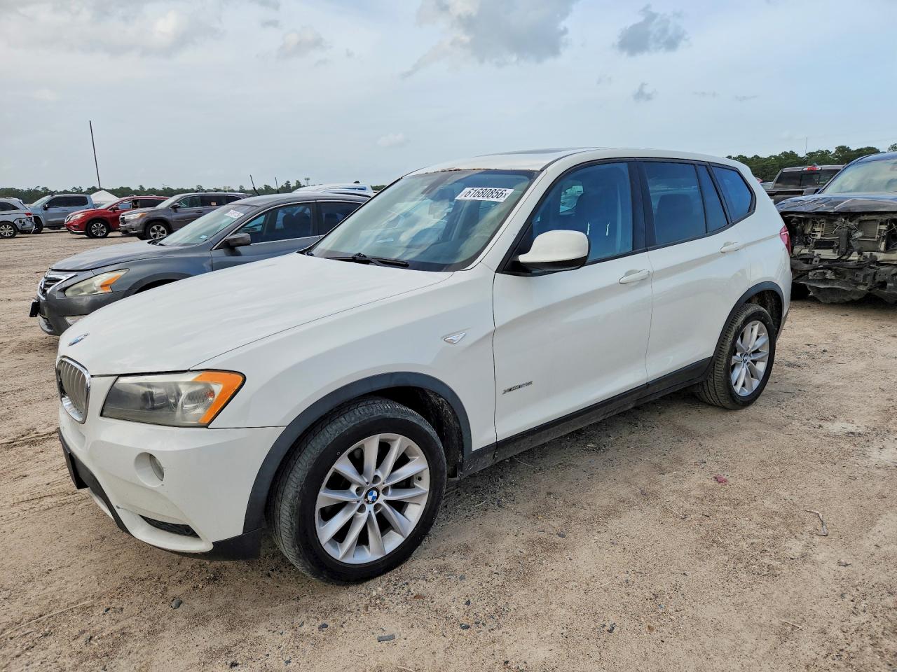 2014 Bmw X3 Xdrive28i White vin: 5UXWX9C50E0D42123