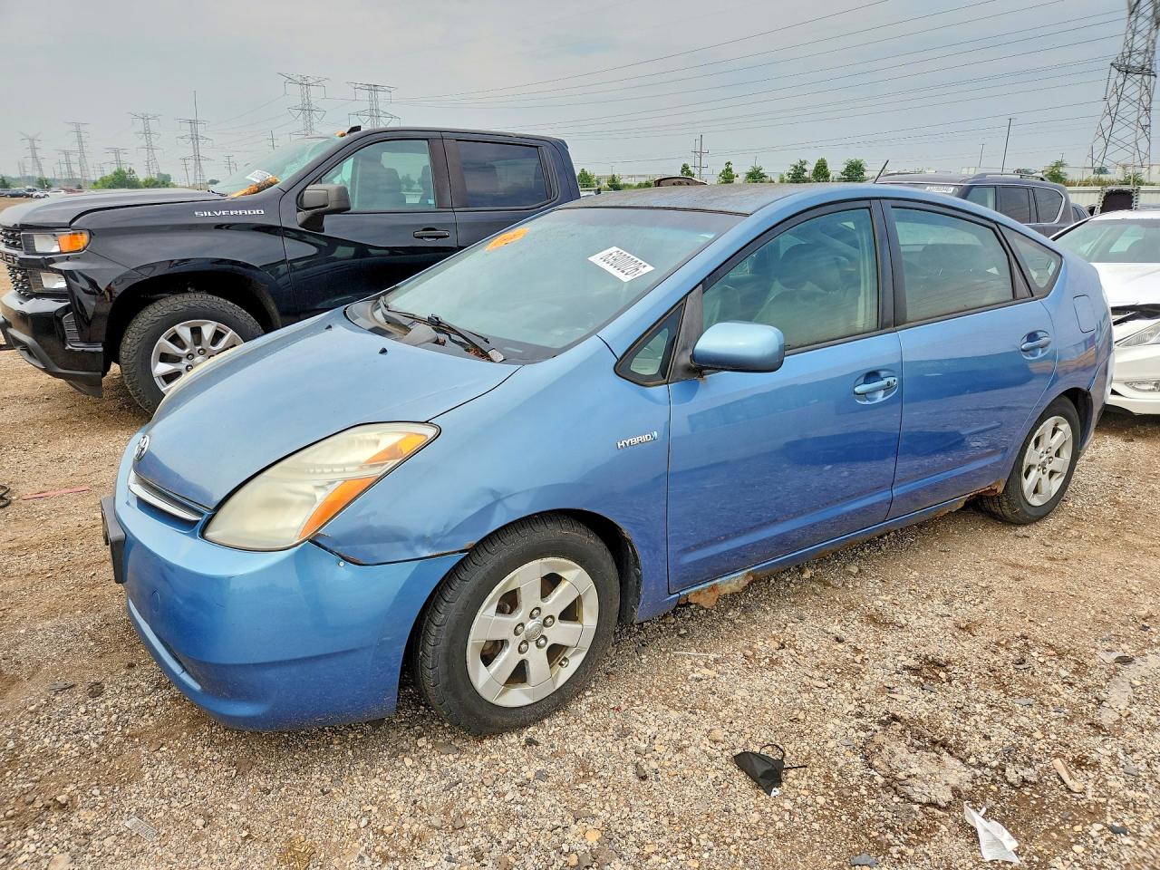 2008 Toyota Prius Base Blue vin: JTDKB20U187765089