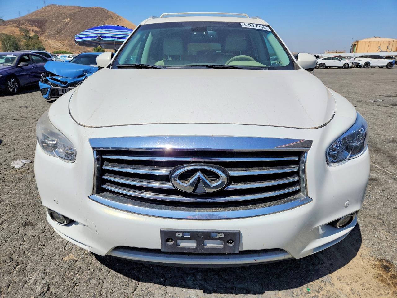 2014 Infiniti Qx60 Base White vin: 5N1AL0MM8EC514219