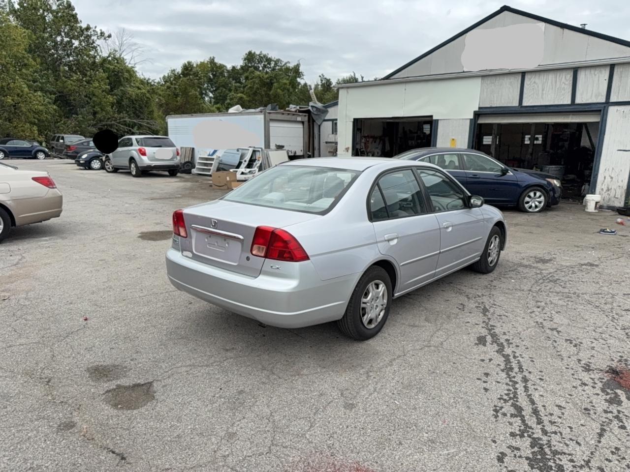 2002 Honda Civic Lx Silver vin: 1HGES16552L026055