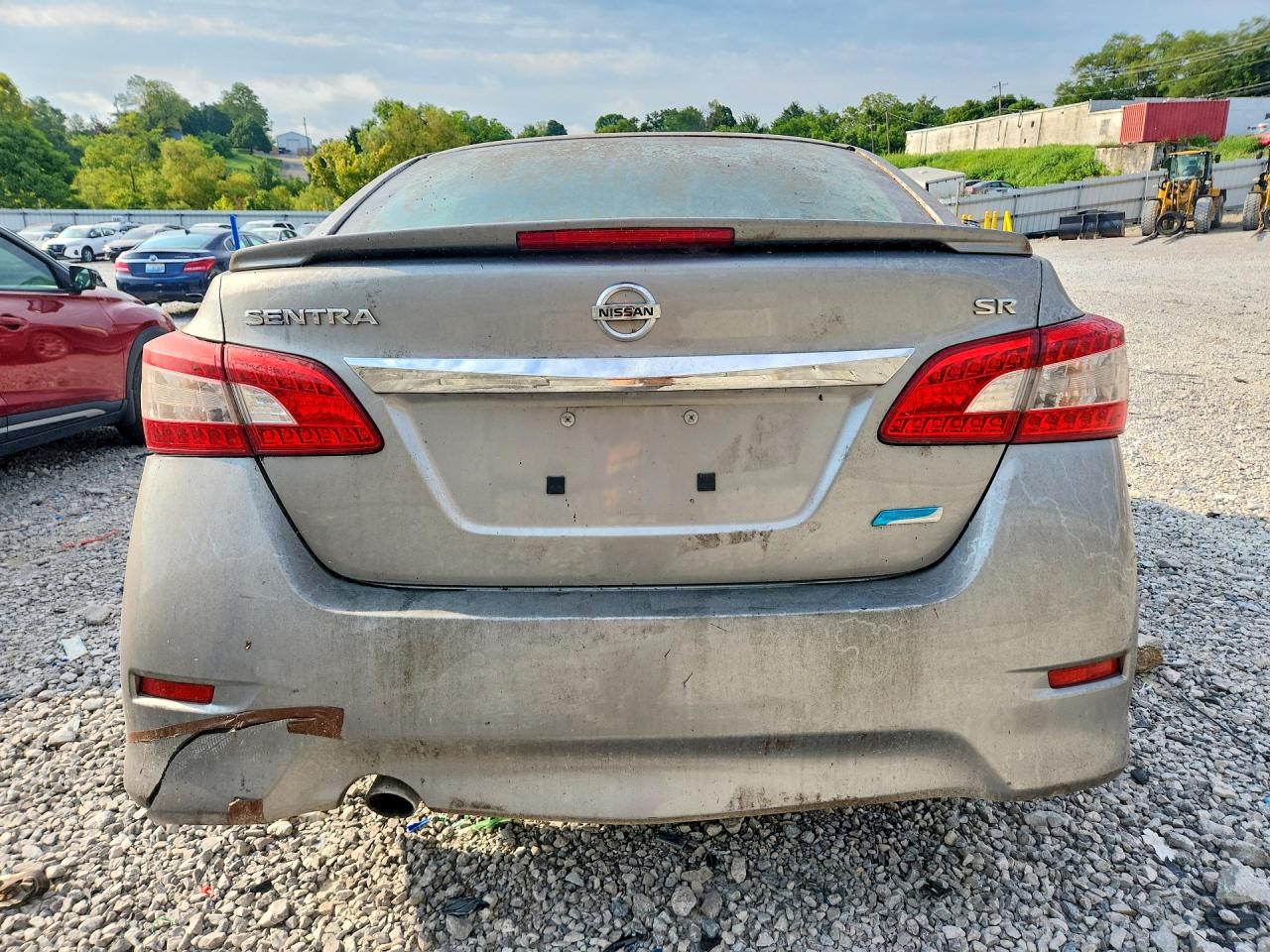 2014 Nissan Sentra Sr Серебряный vin: 3N1AB7AP6EY261572
