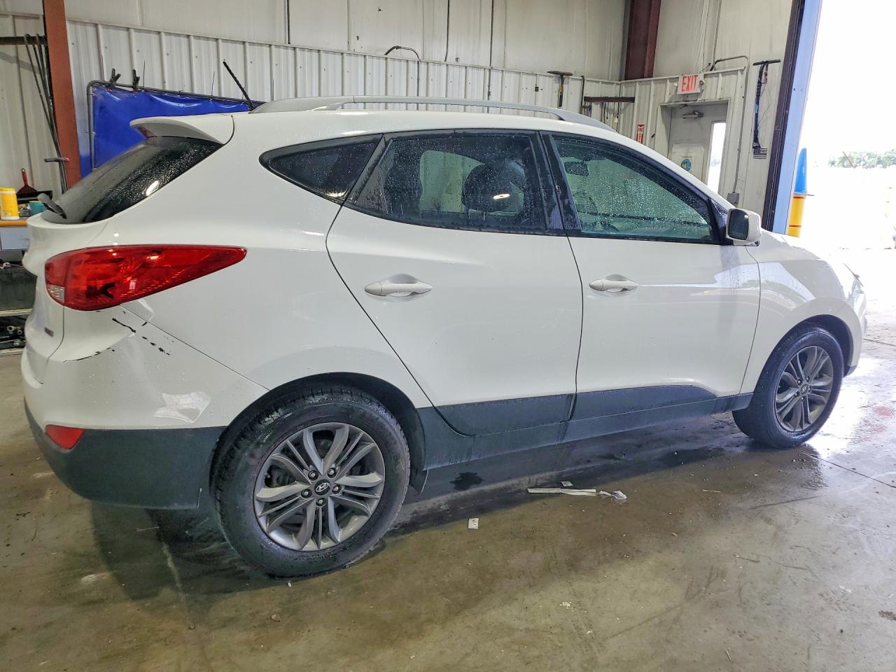 2014 Hyundai Tucson Se White vin: KM8JUCAG0EU847635